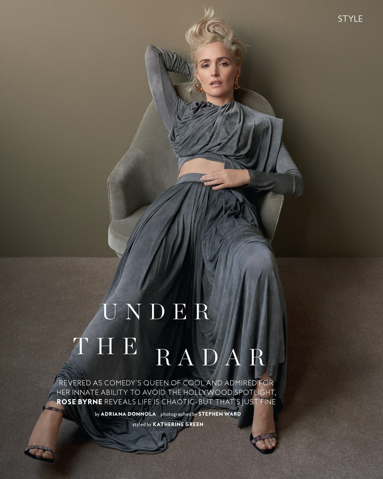 Rose Byrne Cover Story Instyle Magazine Linda Jefferyes Makeup Liqlips